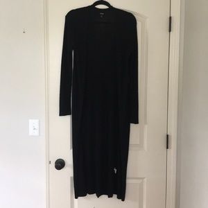 Black Long Cardigan